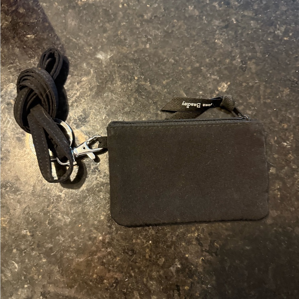 Vera Bradley Black Wristlet